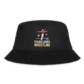 Texas wrestling design for proud Texas fans - Bucket Hat - black - Front - Lela (165cm)
