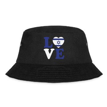 Liebe Israel - Bucket Hat - Schwarz - Vorne - Lela (165cm)