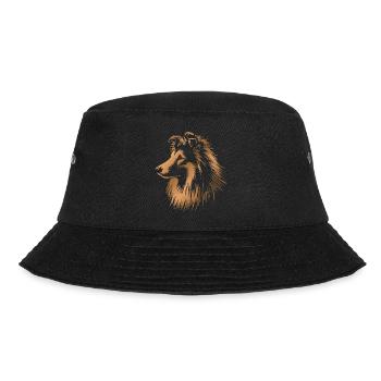 Sheltie | Tête de chien de berger Shetland bronze - Bob - noir - Devant - Lela (165cm)