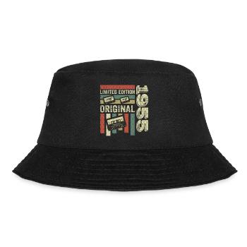 Vintage 1955 - Retro Birthday Saying 1955 - Bucket Hat - black - Front - Lela (165cm)