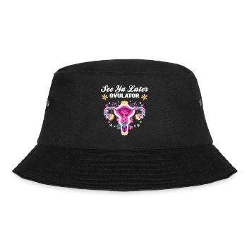 Gebärmutterentfernung - Bucket Hat - Schwarz - Vorne - Lela (165cm)