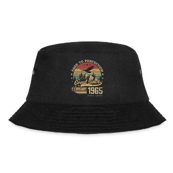 59 years old Aged to Perfection born in February 1965 - Bucket Hat - black - Front - Lela (165cm)