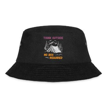 Camping, Hiking, Forest - Think Outside - Bucket Hat - black - Front - Lela (165cm)