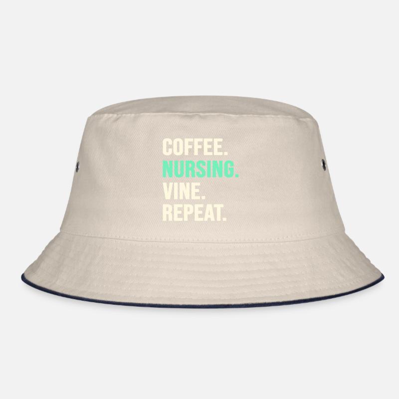 Nurse Early Shift Coffee Surgery Nursing Bucket Hat