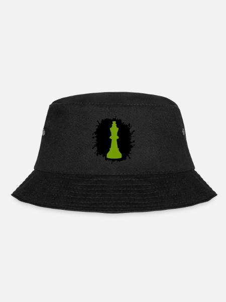 Splatter Chess King - Bucket Hat - black