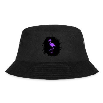 flamingo splatter - Bucket Hat - Schwarz - Vorne - Lela (165cm)