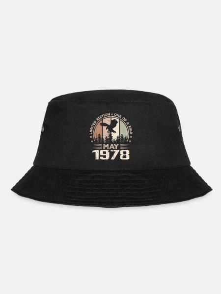 Unvergleichlich seit Mai 1978, 46. Jahrestag - Bucket Hat - Schwarz