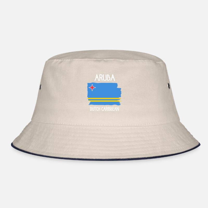 Aruba Flagge - Dutch Caribbean - Karibik Bucket Hat
