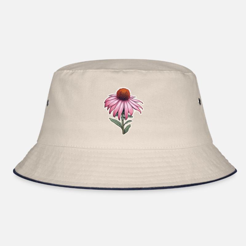 Echinacea plant 1 flower Bucket Hat