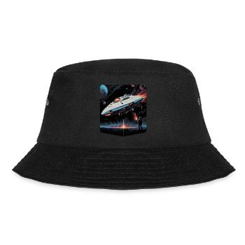 Ai planet spaceship - Bucket Hat - black - Front - Lela (165cm)