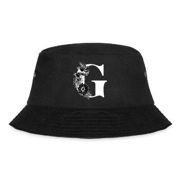 Lettre g floral noir et blanc - Bob - noir - Devant - Lela (165cm)