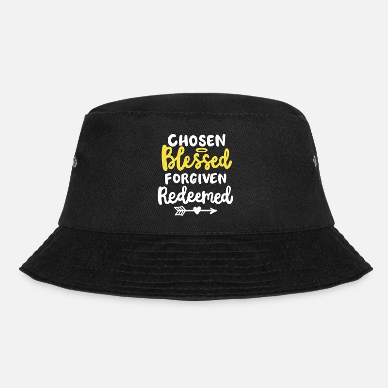 Christlicher Glaube Bibel Zitat - Bucket Hat - Schwarz