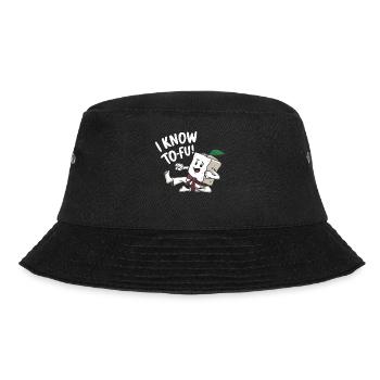 Tofu Lustiges - Bucket Hat - Schwarz - Vorne - Lela (165cm)