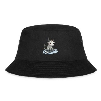 cute mythical creature on iPhone - Bucket Hat - Schwarz - Vorne - Lela (165cm)