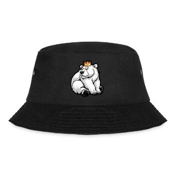 Polar Bear Comic Crown - Bucket Hat - black - Front - Lela (165cm)
