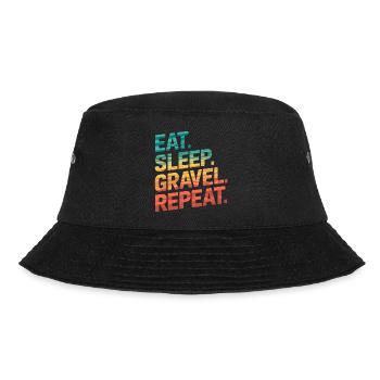 Retro Sunset Travel Quote Design - Bucket Hat - black - Front - Lela (165cm)