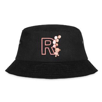 Lettre r rose ours - Bob - noir - Devant - Lela (165cm)