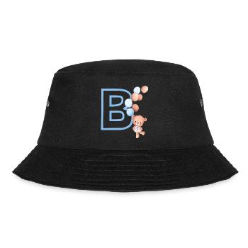 Lettre b bleue ours - Bob - noir - Devant - Lela (165cm)