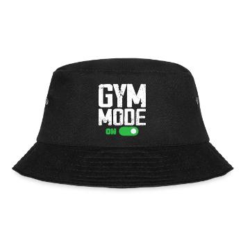Gym-Modus bei Funny Beast Workout, Men Gym Lifting - Bucket Hat - Schwarz - Vorne - Lela (165cm)
