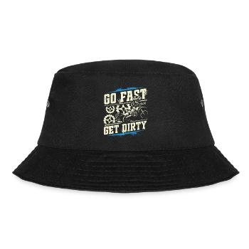 Ride Fast, Get Dirty - Motocross Saying - Bucket Hat - black - Front - Lela (165cm)