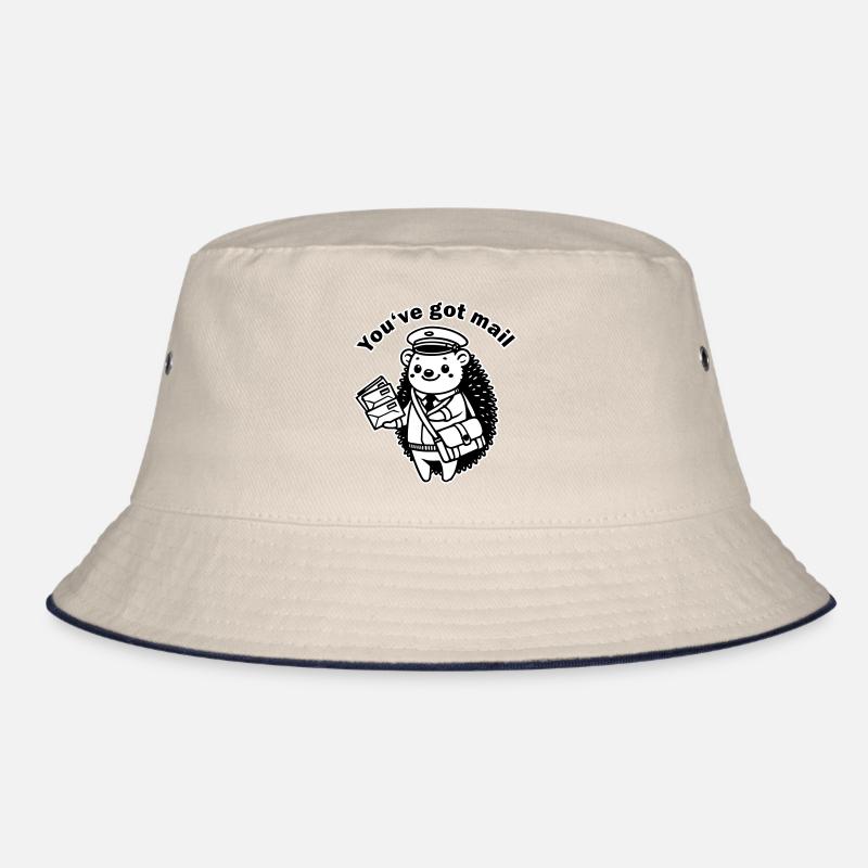 Mailman Hedgehog - "You've got mail" Design Bucket Hat