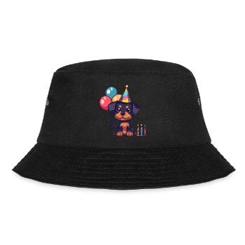 Dobermann Hund Geburtstag Baby - Bucket Hat - Schwarz - Vorne - Lela (165cm)