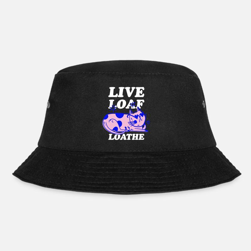 Live Loaf Loathe – Sassy Cat Vibes - Bucket Hat - Schwarz