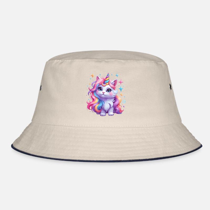 Unicorn Cat Bucket Hat