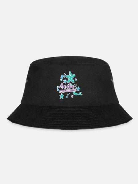 Auntie Mermaid - Bucket Hat - black