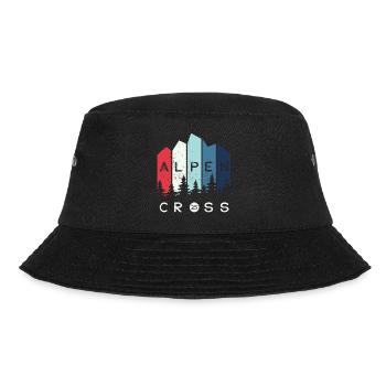 Alpen Cross 2025 - Fahrrad Wandern Routen - Bucket Hat - Schwarz - Vorne - Lela (165cm)