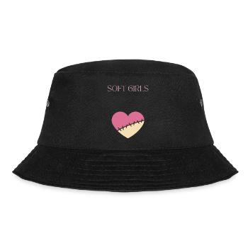 Soft Girls Don’t Beg Shirt – Feminine Baddie - Bucket Hat - black - Front - Lela (165cm)