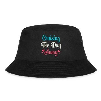 Kreuzfahrt Kreuzfahrtschiff - Bucket Hat - Schwarz - Vorne - Lela (165cm)