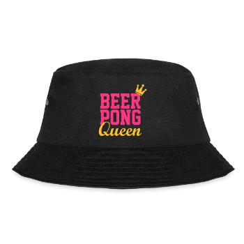 Bier Pong Königin 3 - Bucket Hat - Schwarz - Vorne - Lela (165cm)