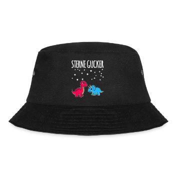 Dino Sterne Gucker - Bucket Hat - Schwarz - Vorne - Lela (165cm)