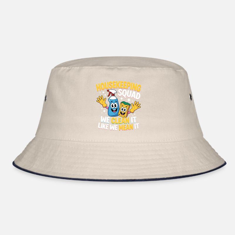 Funny Cleaning Design Bucket Hat