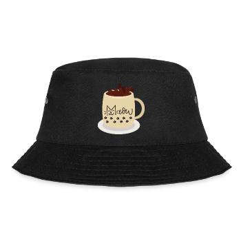 Mug visage de chat avec empreintes de pattes - Bob - noir - Devant - Lela (165cm)