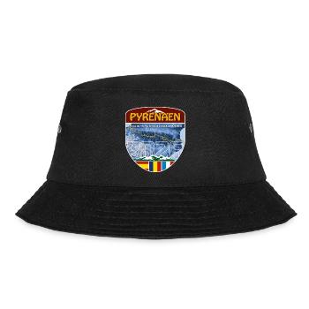 Pyrenäen 2026 | DE | Sticker - Bucket Hat - Schwarz - Vorne - Lela (165cm)