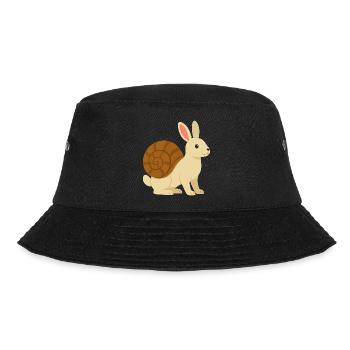 Cute Snail Rabbit - Bucket Hat - black - Front - Lela (165cm)