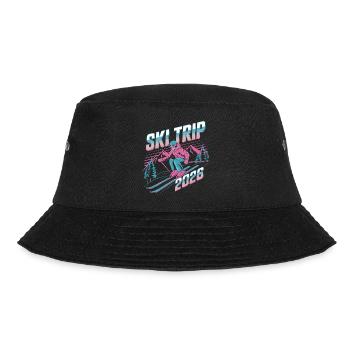 SkiTrip 2026 Retro Neon - Bucket Hat - Schwarz - Vorne - Lela (165cm)