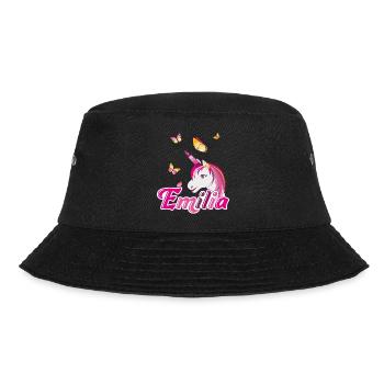 Emilia, maiden name, favorite name - Bucket Hat - black - Front - Lela (165cm)