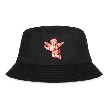 Rock Cherub – Angel with Metal Hand Signals - Bucket Hat - black - Front - Lela (165cm)