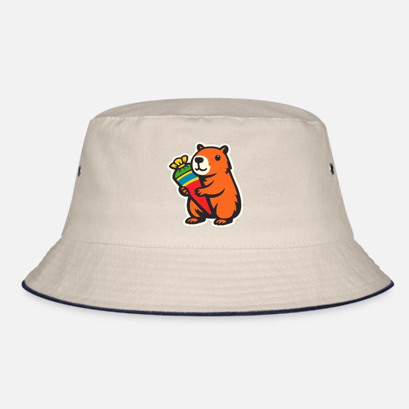 capybara einschulung Bucket Hat