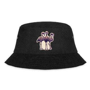 Flamingos with sunglasses - Bucket Hat - black - Front - Lela (165cm)