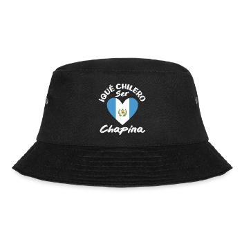 Guatemala Flagge T-Shirt Stolz & Heimat Chapín - Bucket Hat - Schwarz - Vorne - Lela (165cm)