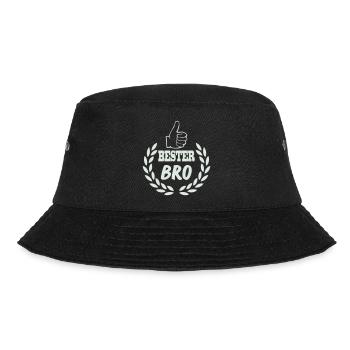 bester_bro_001 - Bucket Hat - Schwarz - Vorne - Lela (165cm)