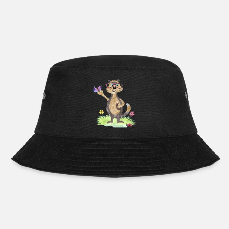 Otter Max  - Bucket Hat - Schwarz