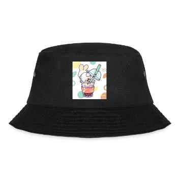 Bubble Tea Boba Drôle de Lapin mignon - Bob - noir - Devant - Lela (165cm)