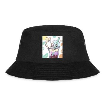 Bubble Tea Boba Drôle de Lapin mignon - Bob - noir - Devant - Lela (165cm)