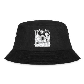  Antike Griechische Mythologie - Bucket Hat - Schwarz - Vorne - Lela (165cm)