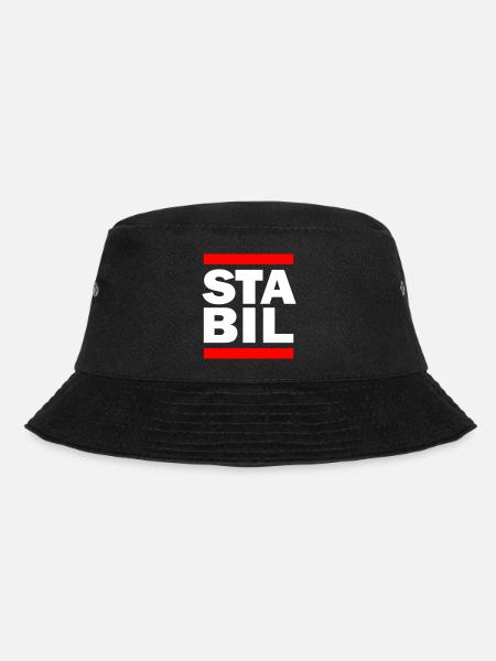 STABIL - BARS - Bucket Hat - Schwarz